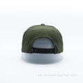 6 Panel Leder Patch Snapback Cap